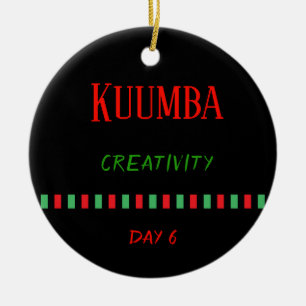 En Céramique Kuumba - Kwanzaa Jour 6 Ornement
