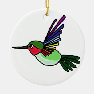 En Céramique Le BT ornement d'art de colibri