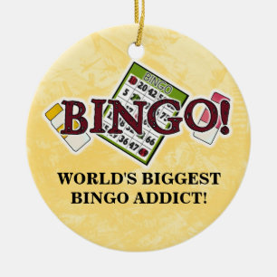 En Céramique Le plus grand ornement d'intoxiqué du bingo-test