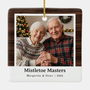 En Céramique Maîtres Mistletoe - Grands-parents Ornement photo