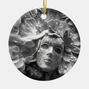 En Céramique Masque de Carnaval Gothique Élégant Ornement de No