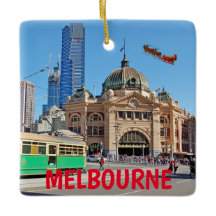 Melbourne Australie Pittoresque Noël Ornement