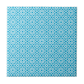 En Céramique Mosaïque géométrique de carreau marocain dans bleu