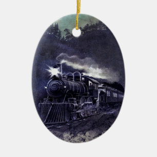 En Céramique Moteur à vapeur magique Train victorien Ornement
