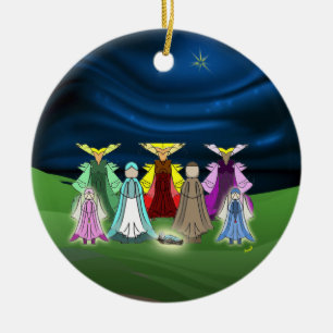 En Céramique Nacimiento/Nativité Ornement