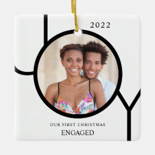 En Céramique Notre premier ornement photo de Noël engagé