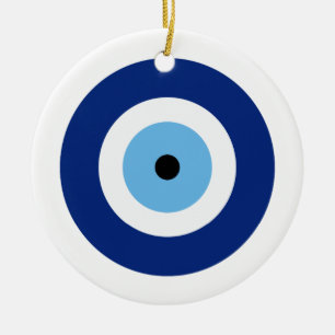 En Céramique Ornement accrochant d'oeil mauvais