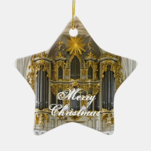 En Céramique Ornement allemand de Noël d'organe
