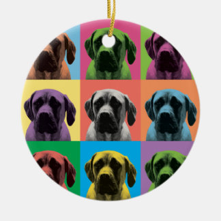En Céramique Ornement anglais de Bruit-Art de mastiff