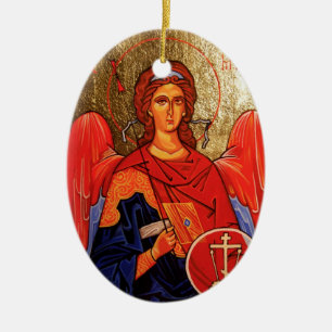 En Céramique Ornement Arkhangel saint Michael de Noël