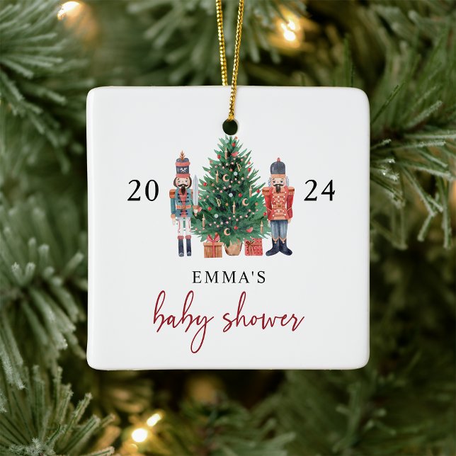 En Céramique Ornement Baby shower Nutcracker (Nutcracker Baby Shower Ornament
)