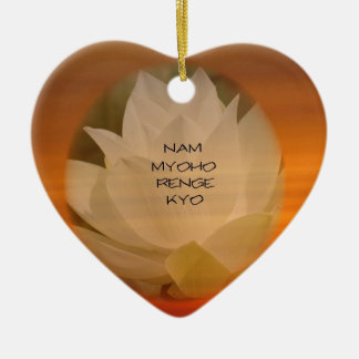 En Céramique Ornement bouddhiste de SGI : Lotus "Nam Myoho