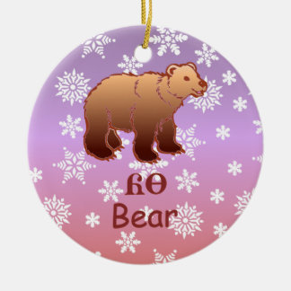 En Céramique Ornement cherokee de Noël d'ours