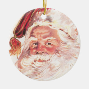 En Céramique Ornement classique de cru du père noël
