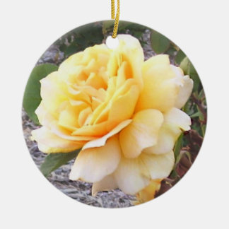 En Céramique Ornement commémoratif de la rose jaune
