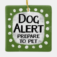 Ornement d'alerte de chien