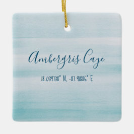 En Céramique Ornement d'Ambergris Caye