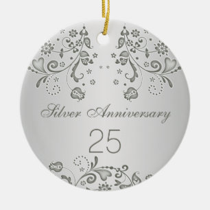 En Céramique Ornement d'anniversaire de mariage de remous