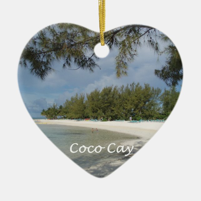 En Céramique Ornement de banc de sable de Cocos (Devant)