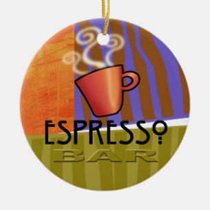 En Céramique Ornement de barre de café express