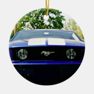 En Céramique Ornement de bleu de voiture de muscle