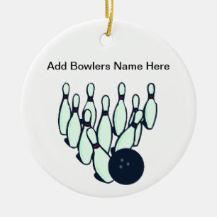 En Céramique Ornement de bowling