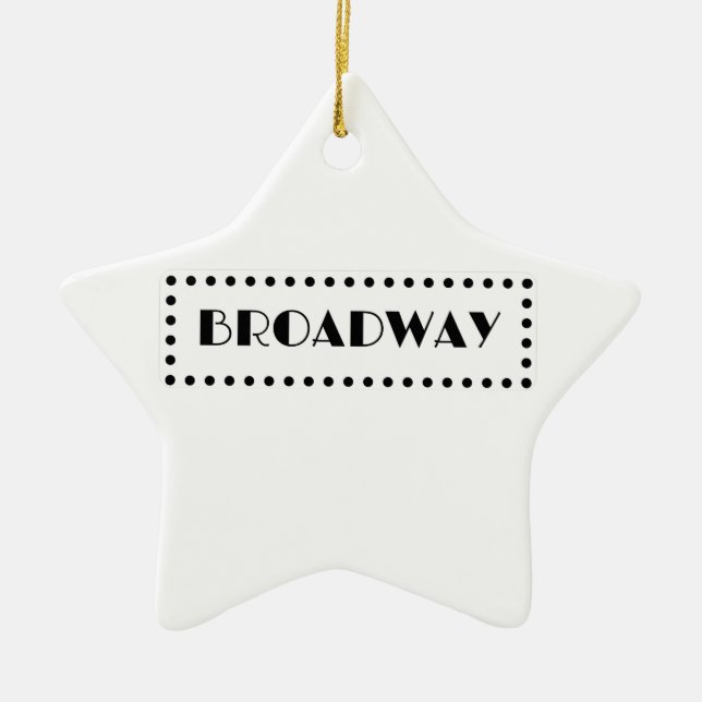 En Céramique Ornement de Broadway (Devant)