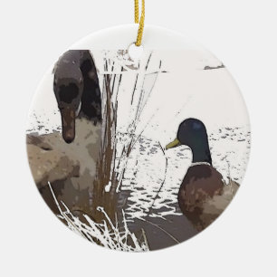 En Céramique Ornement de canard