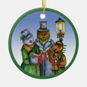 En Céramique Ornement de Caroling Cryptids