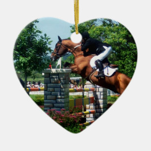 En Céramique Ornement de cheval de Grand prix