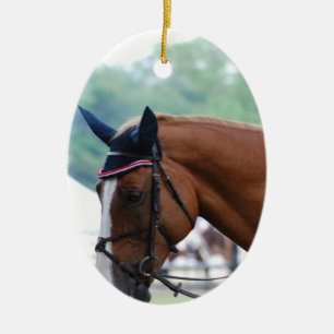 En Céramique Ornement de cheval de Warmblood de Néerlandais