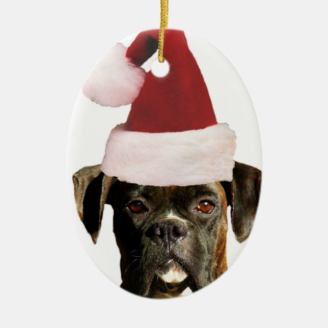 En Céramique Ornement de chien de boîte (Devant)