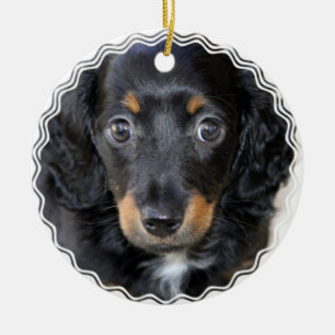 En Céramique Ornement de chiot de Daschund