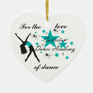 En Céramique Ornement de coeur de danse de Cartesion