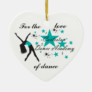 En Céramique Ornement de coeur de danse de Cartesion