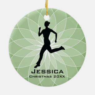En Céramique Ornement de coureur Jogger personnalisé