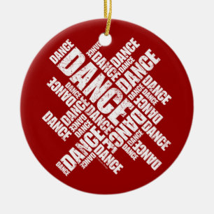En Céramique Ornement de danse typographique (désorganisé)