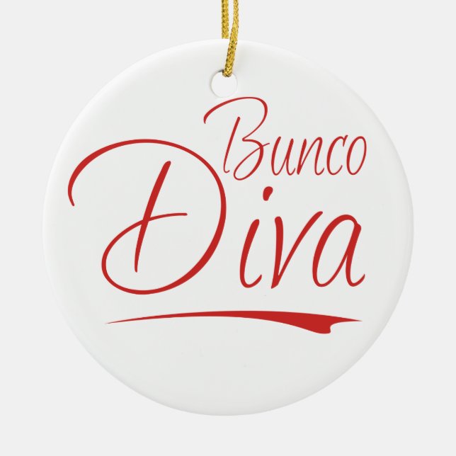 En Céramique Ornement de diva de Bunco (Devant)