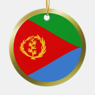 En Céramique Ornement de drapeau de l'Érythrée