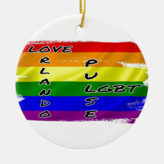 En Céramique Ornement de drapeau de l'impulsion LGBT