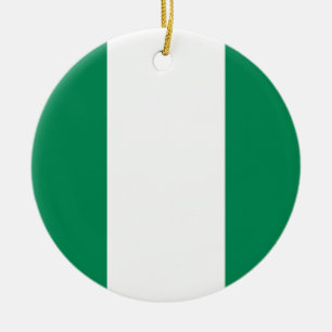 En Céramique Ornement de drapeau du Nigéria