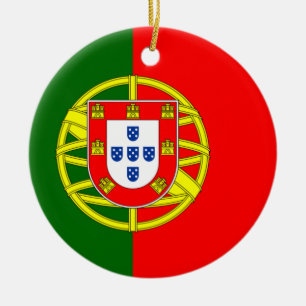 En Céramique Ornement de drapeau du Portugal