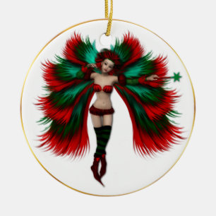 En Céramique Ornement de fées de Noël