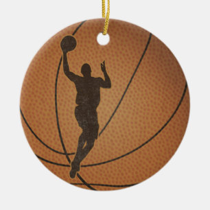 En Céramique Ornement de garçon de basket-ball
