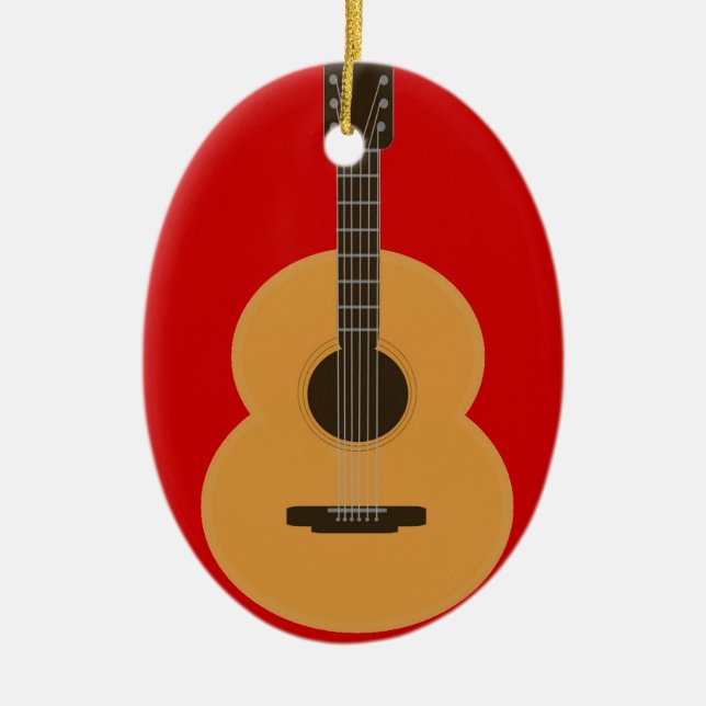 En Céramique Ornement de guitare (Devant)