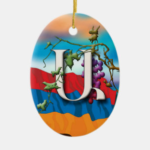 En Céramique Ornement de "Iyp" d'initiales d'alphabet arménien