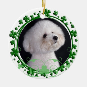 En Céramique Ornement de jour de Bichon Frise St Patrick