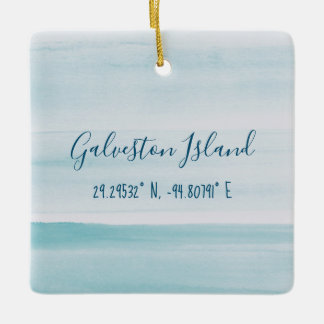 En Céramique Ornement de l'île de Galveston