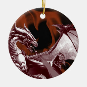 En Céramique Ornement de l'Imaginaire du dragon