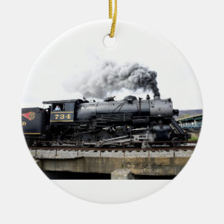 En Céramique Ornement de locomotive à vapeur
